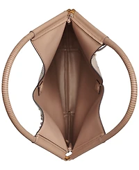 Donna Karan New York Baldwin Large Laser-cut Shoulder with Leather Wrapped Rounded Handle