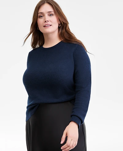 Charter Club Plus 100% Cashmere Crewneck Sweater