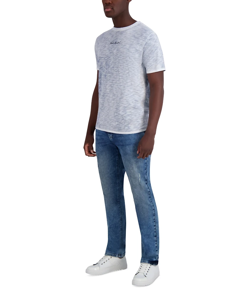 Karl Lagerfeld Paris Men's Chest Signature Slub T-Shirt