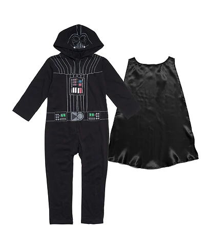 Star Wars Darth Vader Zip Up Cosplay Coverall and Cape