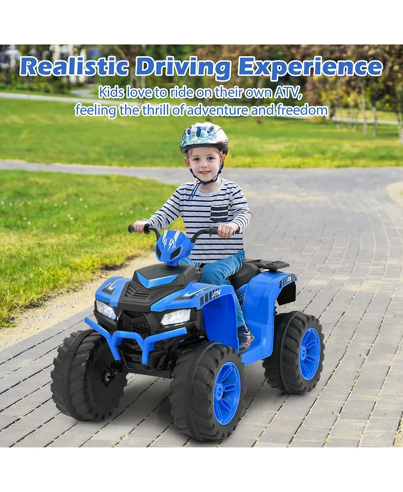 24V Kids Ride-On Electric Atv with Wireless Connection for Toddlers 3-8 Years Old