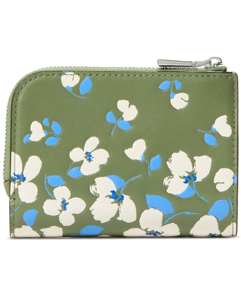 Kate Spade New York Devin Painterly Bouquet Small Leather Wallet