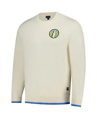 the Wild Collective Men's and Women's Cream Chicago Sky Jacquard Pullover Sweater
