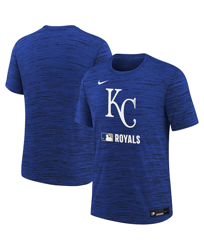 Nike Big Boys and Girls Royal Kansas City Royals Authentic Collection Velocity Performance T-Shirt