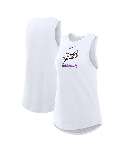 Nike Women's White San Francisco Giants 2025 City Connect Tri-Code High Neck Performance Tank Top
