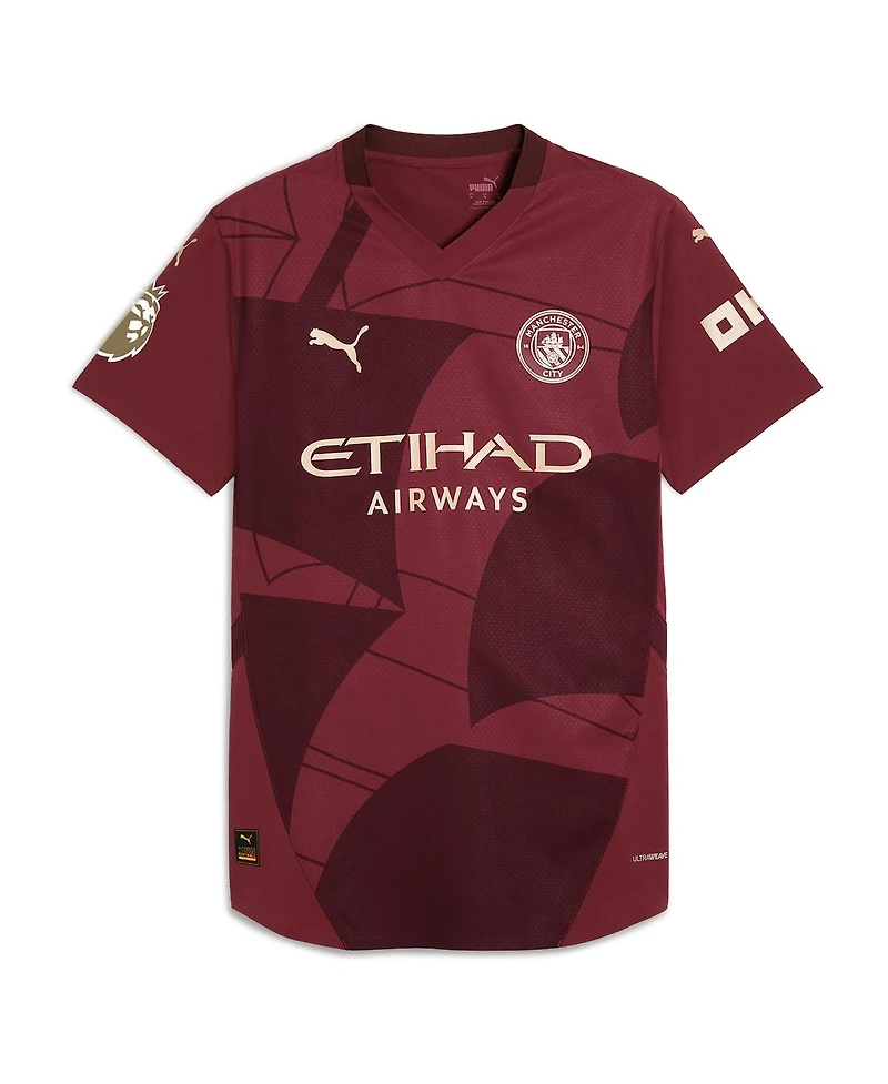 Puma Men's Erling Haaland Burgundy Manchester City 2024/25 Third Authentic Player Jersey