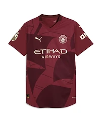 Puma Men's Erling Haaland Burgundy Manchester City 2024/25 Third Authentic Player Jersey