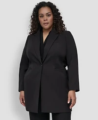 Dkny Plus One-Button Blazer