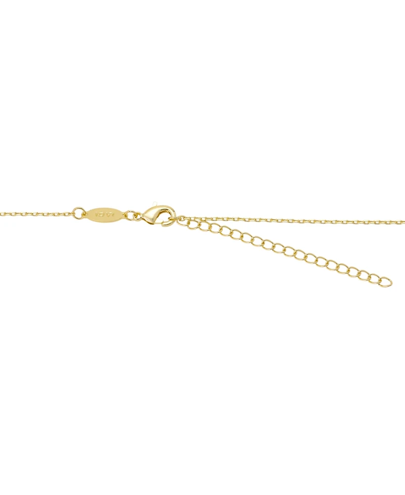 Disney Cubic Zirconia Mickey Mouse Football Charm Necklace