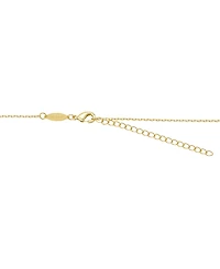 Disney Cubic Zirconia Mickey Mouse Football Charm Necklace