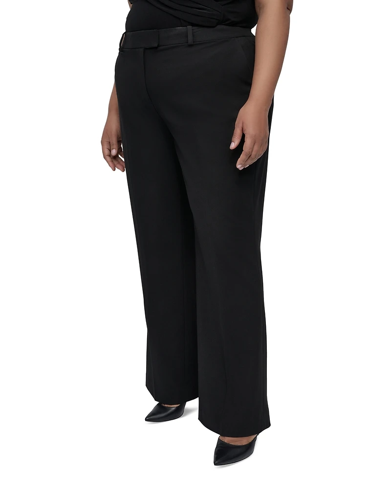 Dkny Plus Wide-Leg Pants
