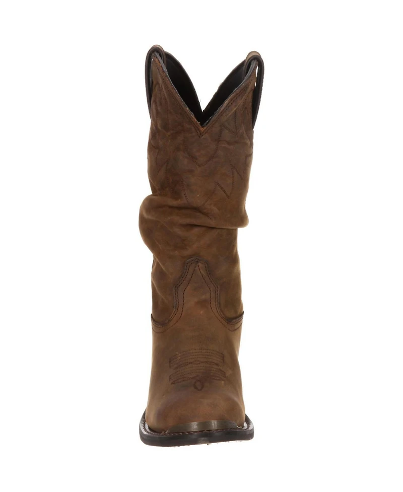 Durango Women's Distressed Tan Slouch Western Boot