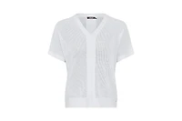 Olsen Women's Waffle Knit Pullover