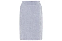 Olsen Women's Seersucker Pull-On Skirt