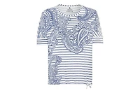 Olsen Women's Paisley Denim and Stripe T-Shirt