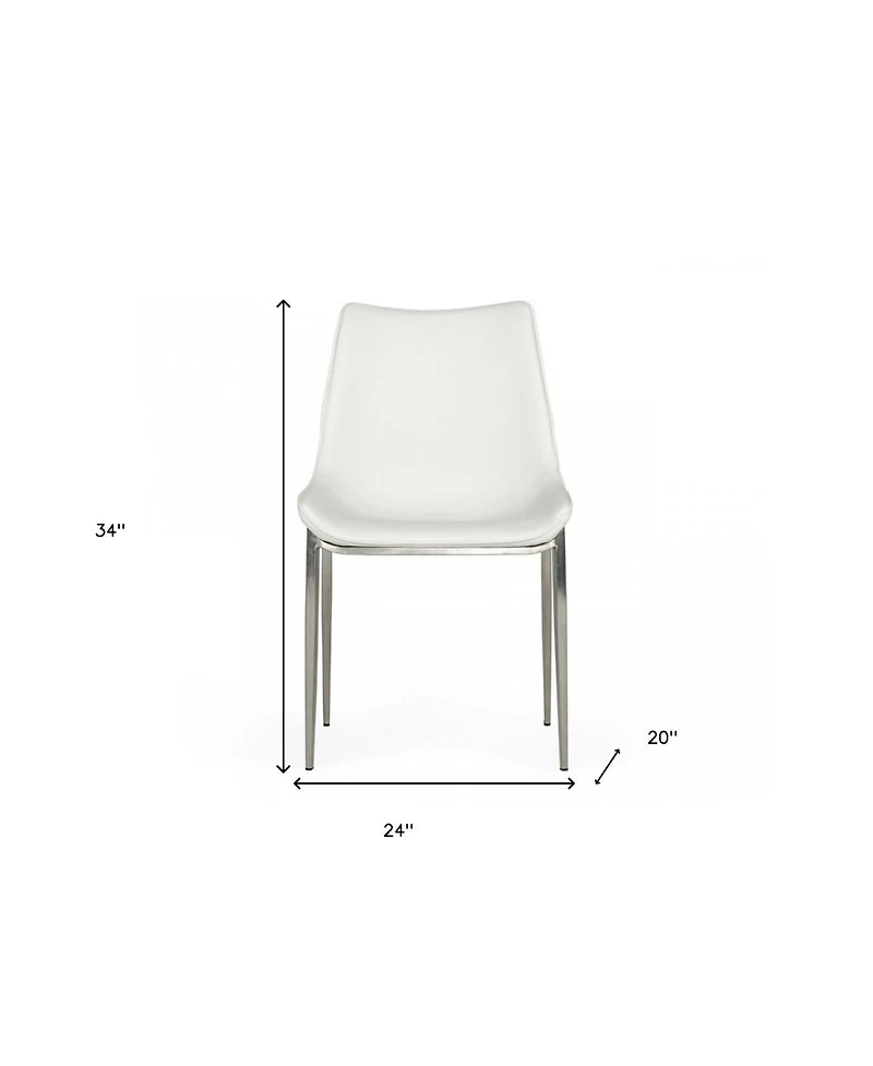 Modern Faux Leather Dining Chairs Set of 2 for Stylish Home Dining