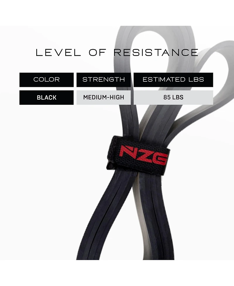 NonZero Gravity 100% Latex-Free Natural Rubber Power Resistance Bands