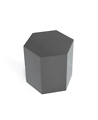 Modern High Gloss Hexagonal End Table for Living Room or Bedroom