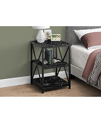 Space-Saving End Table with Two Shelves – Perfect for Small Living Rooms or Bedrooms
