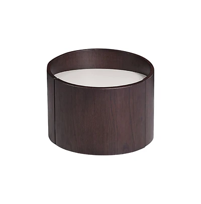 Solid Wood Round End Table with Sleek and Durable Construction