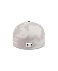 New Era Men's Light Beige/Olive Los Angeles Dodgers 2025 Armed Forces Day Low Profile 59FIFTY Fitted Hat