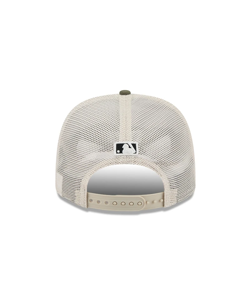 New Era Men's Light Beige/Olive Cleveland Guardians 2025 Armed Forces Day 9SEVENTY Adjustable Hat