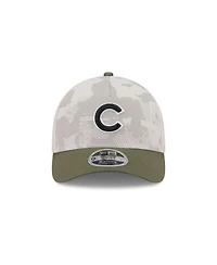 New Era Men's Light Beige/Olive Chicago Cubs 2025 Armed Forces Day 9FORTY M-Crown A-Frame Adjustable Hat