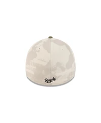 New Era Men's Light Beige/Olive Kansas City Royals 2025 Armed Forces Day 39THIRTY Flex Hat