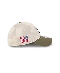 New Era Men's Light Beige/Olive Cleveland Guardians 2025 Armed Forces Day 39THIRTY Flex Hat