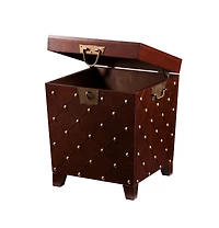 Wood Square End Table for Living Room or Bedroom Accent