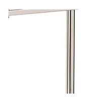 Glass and Iron Square Mirrored End Table for Living Room or Bedroom