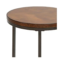 Round End Table in Manufactured Wood – Stylish and Durable Side Table for Home Decor