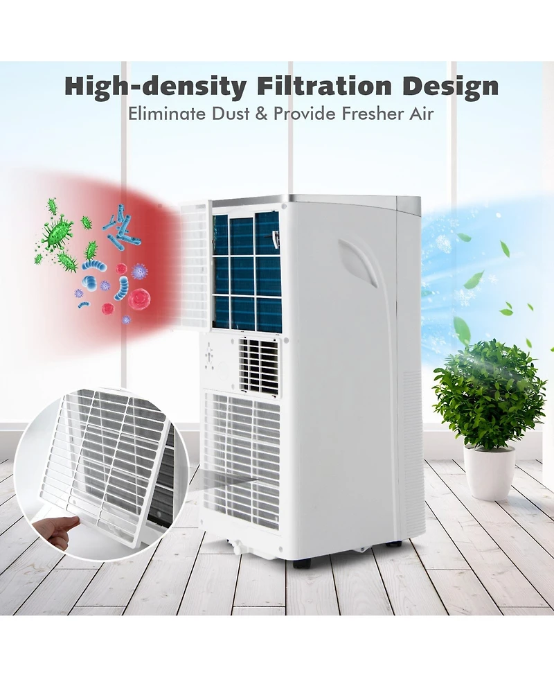 10000 Btu 3-in-1 Portable Air Conditioner with Remote Control