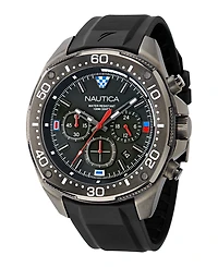 Nautica Men's Chronograph Multi Silicone Watch Set, 46mm
