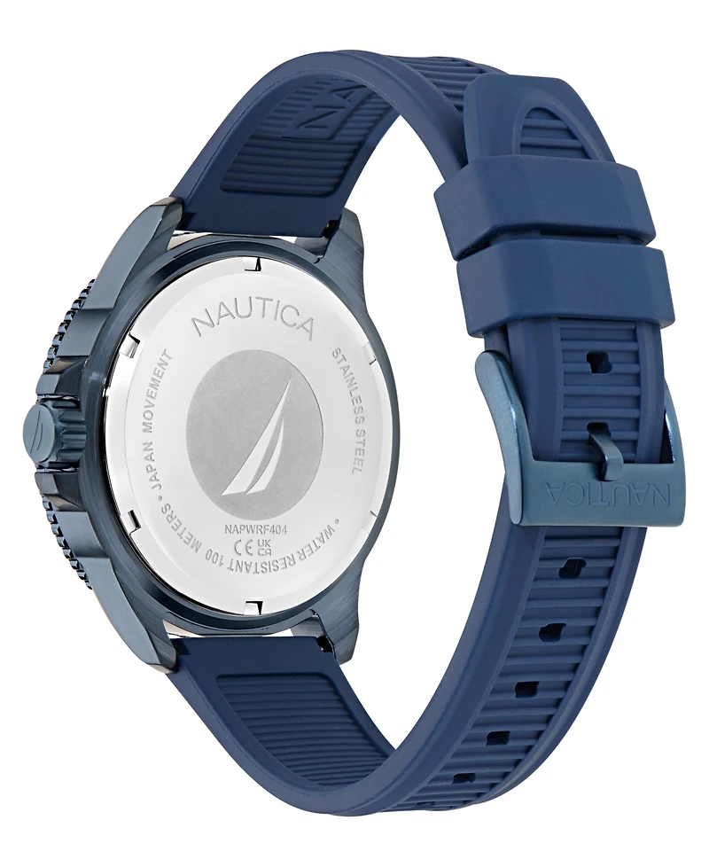 Nautica Men's Analog Blue Silicone Watch Set