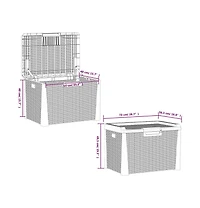 Patio Storage Box Anthracite 33 gal Pp