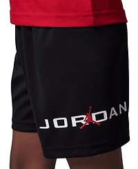 Jordan Little Boys 2-Piece Mj Baseline Mesh Shorts and T-Shirt Set