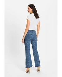 Olsen Women's Mona Fit Paisley Motif Jean