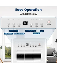 32 Pints/Day Portable Quiet Dehumidifier for Rooms up to 2500 Sq. Ft
