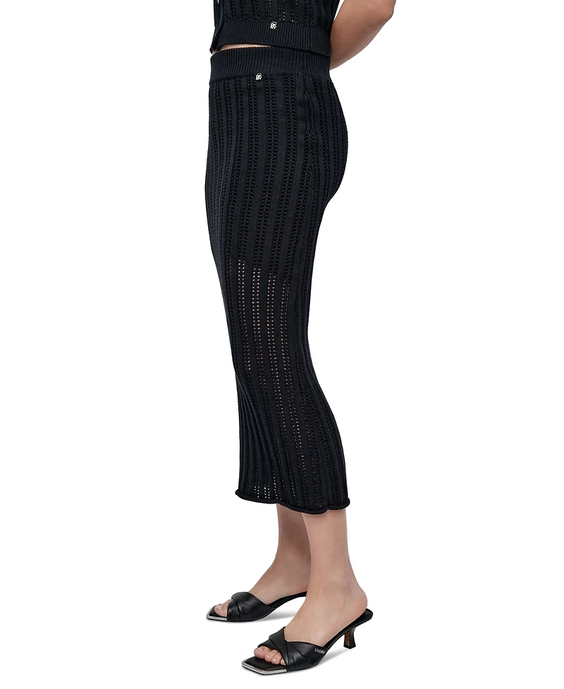 Dkny Jeans Women's Cable Pointelle-Stitch Skirt