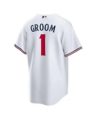 Nike Men's White Minnesota Twins 1 Groom Home Replica Jersey