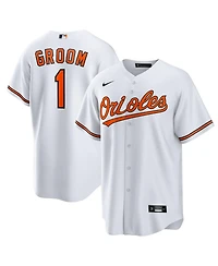 Nike Men's White Baltimore Orioles 1 Groom Home Replica Jersey