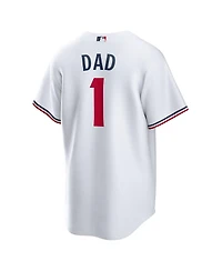 Nike Men's White Minnesota Twins 1 Dad Home Replica Jersey