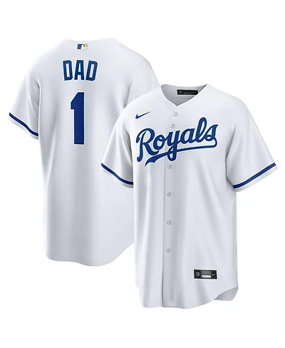 Nike Men's White Kansas City Royals 1 Dad Home Replica Jersey