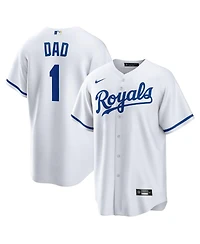 Nike Men's White Kansas City Royals 1 Dad Home Replica Jersey