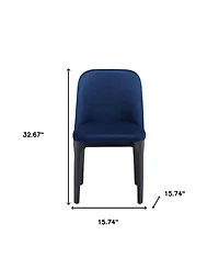 Upholstered Velvet Side Chair – Contemporary Metal Frame Design