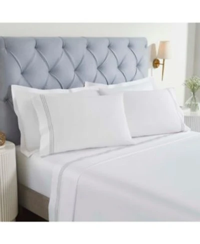 Superior Brandon Cotton Three Line Embroidered Deep Pocket Bed Sheet Set