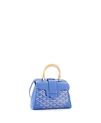Pre-Owned Goyard Mini Saigon Top Handle Bag Coated Canvas with Leather