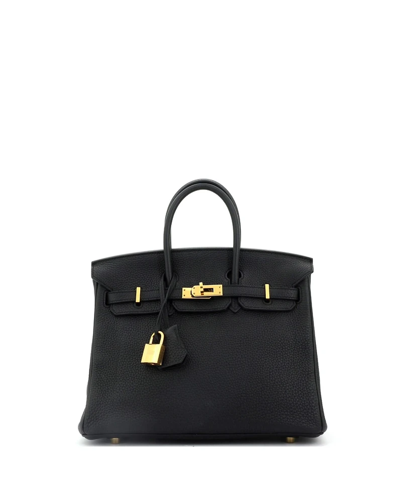 Pre-Owned Hermes Birkin Handbag Togo with Gold Hardware