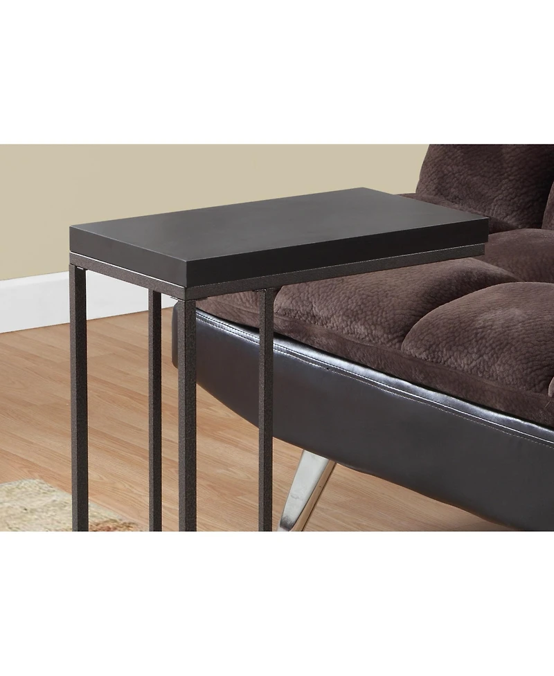 Compact Mdf and Metal End Table for Living Room or Bedroom